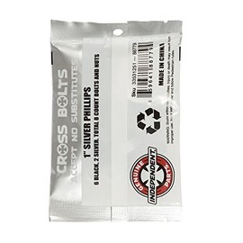 Independent (Independent) 1 Phillips (Black/Silver) Skate Board Skateboard Hardware Bis Nut