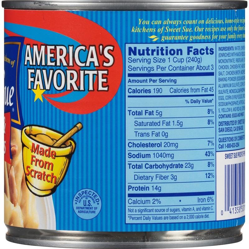 Sweet Sue Chicken & Dumplings, 24 oz Can (Pack of