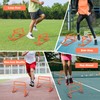 Lineslife Adjustable Agility Hurdles,4 Height Speed Training Hurdles, Portable Speed