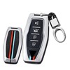 SANRILY Key Cover for Mitsubishi Key 2023, Silver-keyring B, 4
