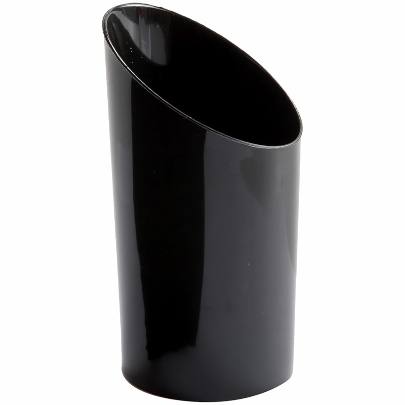 Bluesky Trading MiniWare Black Plastic Angled Cups (2.5 Oz.) -
