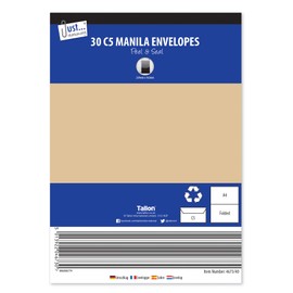 Tallon30 C5 Manila peal & seal Envelopes 80gsm
