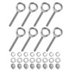 M METERXITY 8-Sets Stainless Eyebolt M10x78mm Shoulder Lifting Eye Bolt