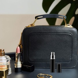 TRIXES TRIXES Perfume Atomiser 5ml - Refillable Travel Size Perfume Bottle, Leak Proof Container for Men & Women - Gloss Black