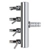 bnafes Aquarium Air Valve 4 Way Inline Manifold Air Flow