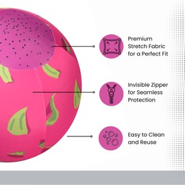 Horzmetnex 40 Inch Horse Ball Cover, Ball Cover for Horses,High-Strength Fabric,Pitaya Pattern