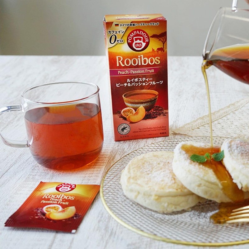 Pompadour Rooibos Tea 10 Tea Bags x 3 Types (Orange,