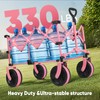 Sekey 220L Collapsible Foldable Wagon with 330lbs Weight Capacity, Heavy