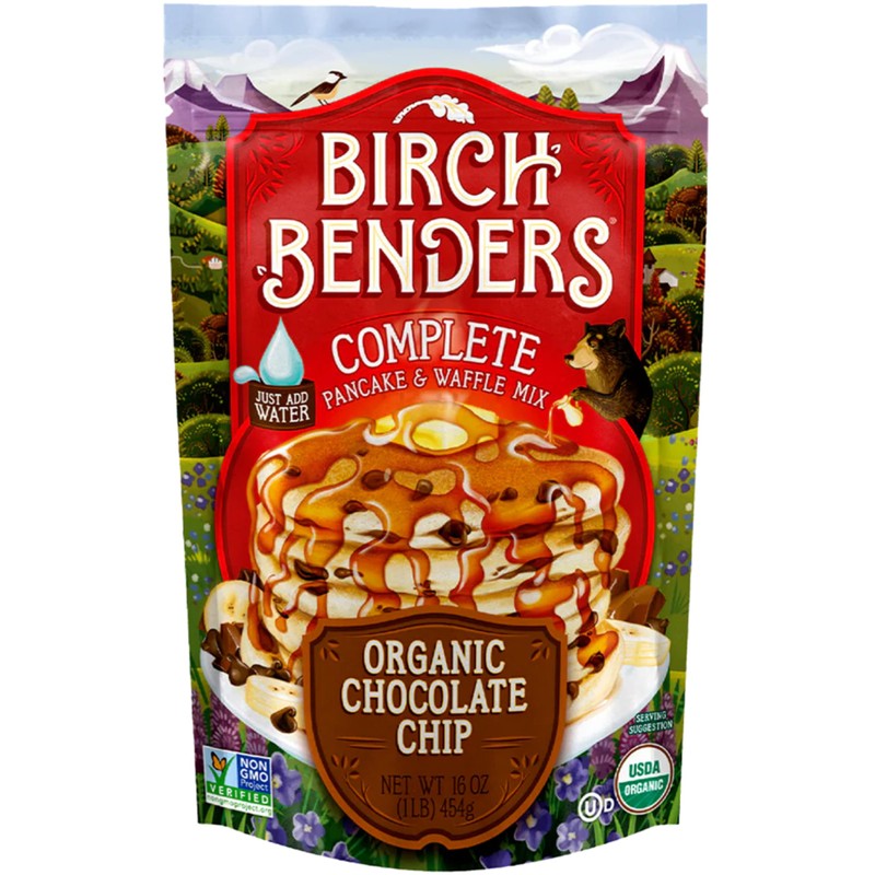 Birch Benders Organic Pancake and Waffle Mix, Chocolate Chip, 16