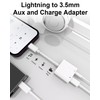 LIEZHUA 2 Pack Lightning to 3.5mm Headphone Jack Adapter, [Apple