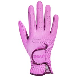 Uvex Riding Glove Gloves Sport style glamour with glitter white, Handschuhgröße:5