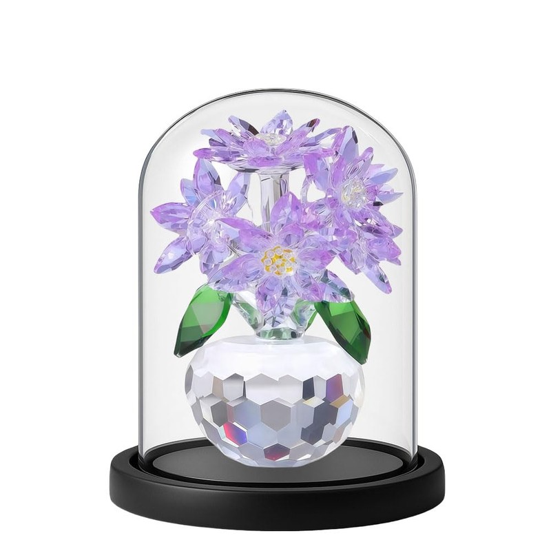 Ｋ9クリスタル クリスタルフラワー 蓮の花 誕生日プレゼント 結婚記念日プレゼント バレンタインデー 置物 インテリア ガラス プレゼント