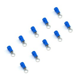 UMTMedia® 10 Pieces Blue 4.3mm Insulated Crimp Ring Electrical Connector Terminal Connectors