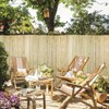 Sprigra Bamboo Slat Fence 6ft x 13ft, Natural Split Bamboo