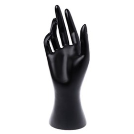 Wivily Mannequin Hand Finger Glove Ring Bracelet Bangle Jewelry Display Stand Holder Display Stands (Black)