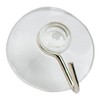 Merriway BH02006 (10 Pcs) Clear Plastic Suction Wire Hook 50