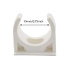 SDTC Tech 12-Pack U-Shaped PVC Water Pipe Clamps Fit for