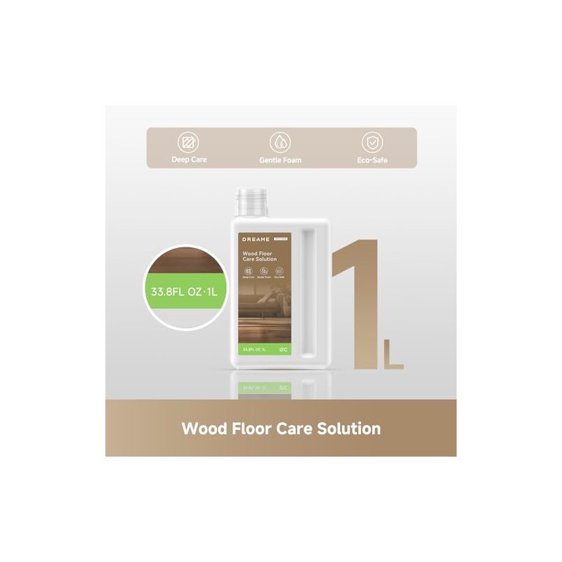 DREAME Wood Floor Care Solution, 33.8 FL OZ (1L)