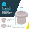 Holdrite Fixture Outlet Box Escutcheon, Pack of 10, Extended White