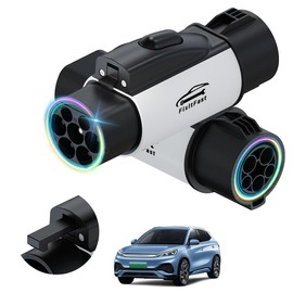 FINYQBET Adaptador Tipo 1 J1772 a GB/T — Carga Rápida 7 kW (32 A), Carcasa Resistente IP55 y Soporta Altas Temperaturas — Compatible con BYD, JAC, Geely