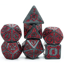 World of Dice Goliath XL - Large Pen and Paper Dice, 7 Pieces, Ideal Dice Set for D&D, DSA, Cthulhu, and Many More RPGs