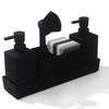 YAUKPH Kitchen Soap Dispenser with Sponge Holder Set for Sink