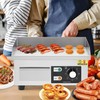 14" Commercial Electric Griddle, Stainless Steel Countertop Griddle, Electric Flat