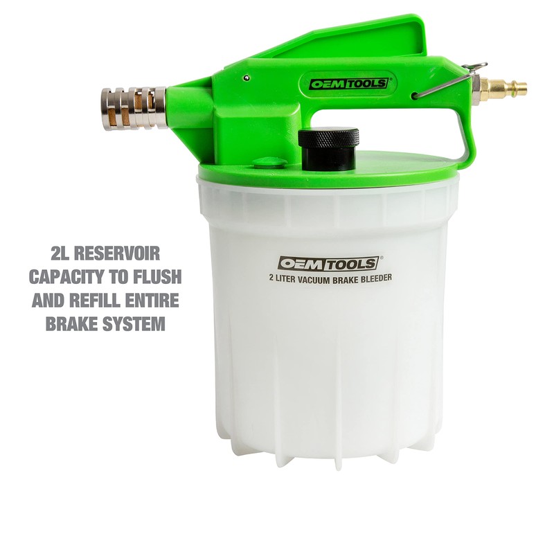 OEMTOOLS 22506 2L Vacuum Brake Bleeder Kit, Single-Person Brake Fluid