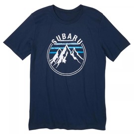 Subaru Logo Mountain T Tee Shirt Forester Legacy Outback Impreza Crosstrek BRZ Ascent Solterra WRX Sti (XXL) Navy