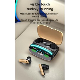 Mapleboom Bluetooth Wireless Earbuds, Bluetooth 5.3 IPX7 Waterproof Touch Control with Mic Earphones in-Ear Deep Bass Built-in Mic Bluetooth Headphones