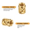 150 Pcs M3 Threaded Inserts, Knurled 3D Printing Nuts, Embedment
