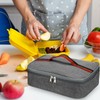 PATIKIL 12"x9"x3" Insulated Lunch Bag Portable Food Container Bag Flat