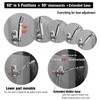 Handheld Shower Head Holder - 5 Positions Adjustable + 90°