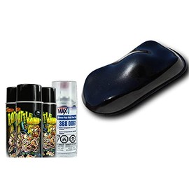 Lil Daddy Roth Rattle Bomb Kit - Black Kit - Aerosol Metal Flake, Basecoat, Kandy, Clearcoat