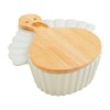 Mud Pie Turkey Covered Tidbit, 6" x 5 3/4", WHITE