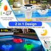 Chlorine Tablet Floater,Pool Chlorine Floater with Solar Light,Floating Chlorine Dispenser
