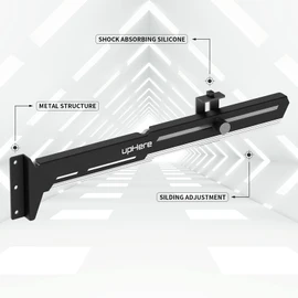 upHere Black & White GPU Support Bracket - Graphics Card Holder, Prevents Video Card Sagging/Holster Bracket, G27654