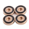 4PCS 40*10mm Aluminium Alloy Amplifier Pad Anodizing Sand Blasting Amplifier