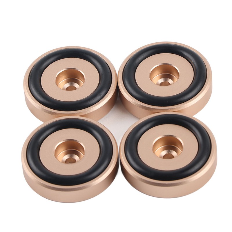 4PCS 40*10mm Aluminium Alloy Amplifier Pad Anodizing Sand Blasting Amplifier