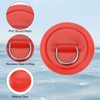 PATIKIL D-Ring Patch, 4 Pcs Stainless Steel D-Ring PVC Patch