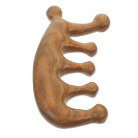 SAFIGLE Wooden Scalp Massage Comb Wide Tooth Static Scalp Massager Tool for Hair Care and Relief Portable Lightweight Massage Tool