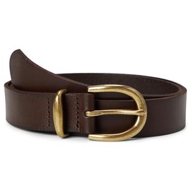 Madewell Women's Classic Leather Belt, Cherry Wood, L
