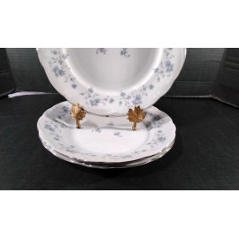 Haviland Vintage Johann Haviland BLUE GARLAND Set of 3~10" Dinner Plates Bavaria NEW