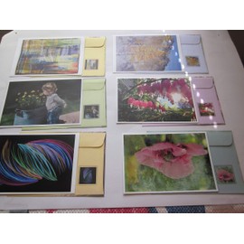 AAUW Notecards, Set of 12, in color w/matching envelopes, No message inside, Size 4 3/4" x 6 3/4"