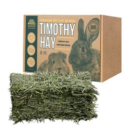 Eaton Pet and Pasture Naturally Grown, Premium, 1st Cut Blend, Western Timothy Hay Orchard Blend, Small Animal Food, Sustainable, Eco-Friendly, Farmer-Owned, 6LB-Box.