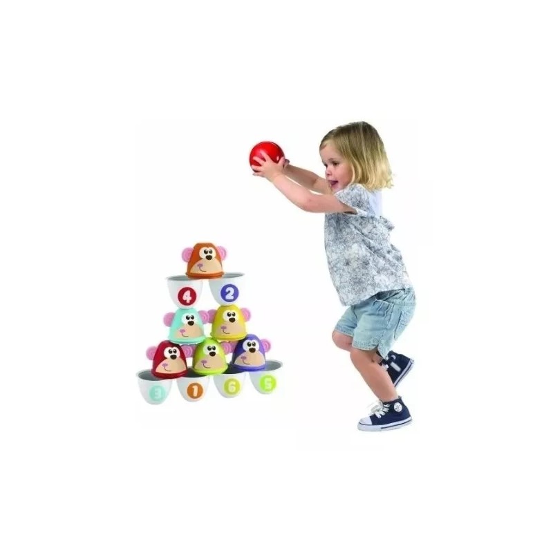 Chicco Juego De Boliche Monkeys Strike Marca Chicco 2 En