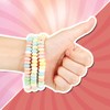 24 Candy Bracelets Individually Wrapped, Stretchable Vintage Candy Jewelry for