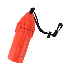 Kayak Container Bottle,Underwater Capsule Container Dry Storage Bottle with Clip for Diving, Snorkeling, Surfing, Kayaking (Red)