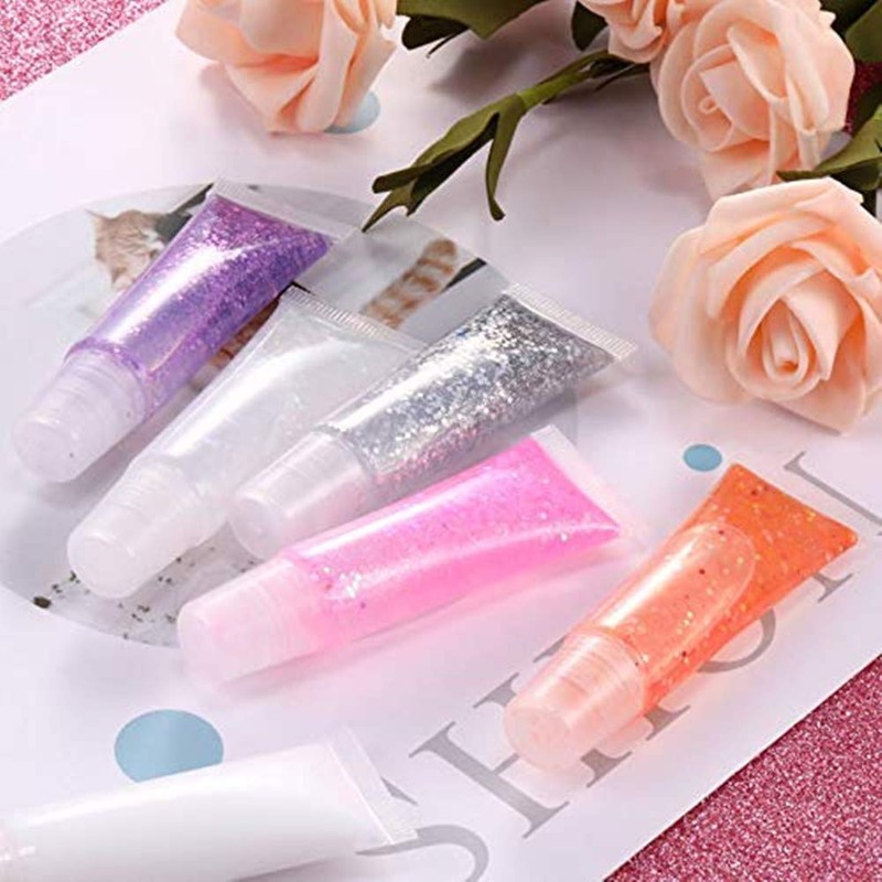 30pcs - 10ml Mini Clear Refillable Empty Tubes Lip Gloss