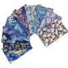 aufodara 10Pcs Cotton Craft Fabric Patchwork Bundle 20x25 cm, Japanese